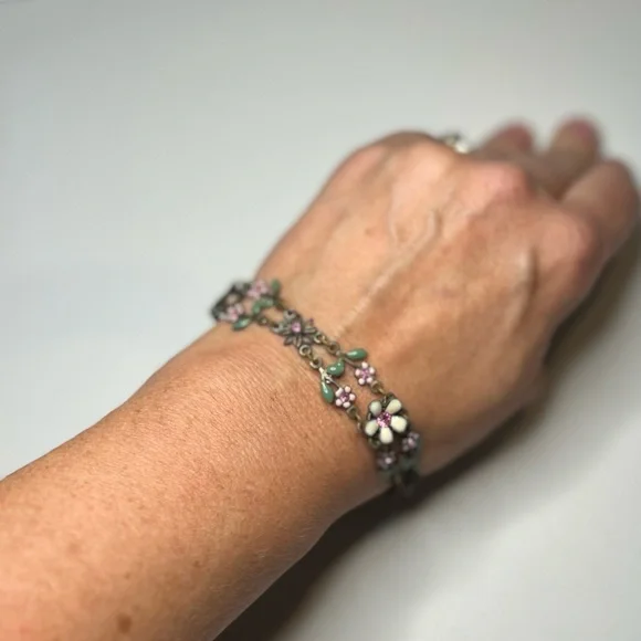 Vintage Nina Ricci Flower Bracelet - Picture 8 of 11